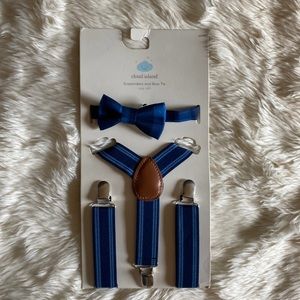 NWT Cloud Island Suspenders and Bow Tie Set